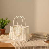 Aierflorist – Panier décoratif en rotin tressé durable et écoresponsable pour la Fête des Mères et les mariages – Vente en gros