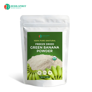 Personnalisez vos étiquettes OEM ODM Poudre de <span class=keywords><strong>banane</strong></span> verte séchée par pulvérisation Amidon résistant de qualité supérieure Poudre de <span class=keywords><strong>banane</strong></span> verte - Product Image 1