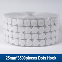 Vente en gros de points adhésifs personnalisés, adhésif double face, combinaison de crochets et boucles résistants