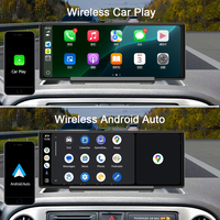 11.3” Dashcam Mobil DVR Nirkabel Carplay Android Auto Android 14 8 Core 6G+64GB WiFi GPS Navigasi Perekam Video Lensa Ganda