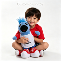 Peluche d'oiseau personnalisée en usine, jouet promotionnel, peluche d'oiseau avec logo personnalisé, jouet en peluche d'oiseau de dessin animé