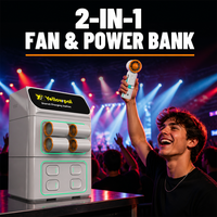 Estación de Carga 2 en 1 de Autoservicio para Alquiler de Ventiladores Compartidos y Power Banks, Ideal para Bares, Discotecas y Eventos - ¡Lo Más Vendido de 2026!