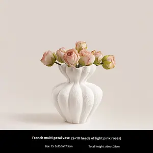 <span class=keywords><strong>Vase</strong></span> en céramique nordique rustique pour la décoration de la maison et les arrangements floraux <span class=keywords><strong>Vase</strong></span> décoratif de table - Product Image 6