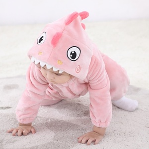 TONWHAR invierno bebé recién nacido mamelucos Rosa unicornio <span class=keywords><strong>Husky</strong></span> tiburón Animal mono niños Onesie para niños - Product Image 5