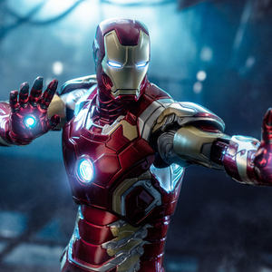 YD TOYS Figura de Acción de Marvel, Personaje de Dibujos Animados Chinos, Mk43, Ojos y <span class=keywords><strong>Pecho</strong></span> Brillantes, 7 Pulgadas, Escala 1:10, Material PVC, Figura de Película Autorizada y Original - Product Image 4