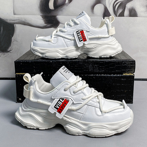 Chaussures de sport décontractées pour hommes, style marche, luxe et mode, automne-hiver, en maille, antidérapantes, à lacets, vente en gros usine - Product Image 4