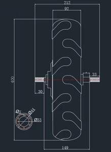 Motor de engranaje de <span class=keywords><strong>carretilla</strong></span> eléctrica de 24V, 36V, 48V, 500W, par máximo 80N, Kit de patinete eléctrico, Motor sin escobillas de <span class=keywords><strong>rueda</strong></span> de 16 pulgadas - Product Image 4