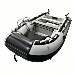 Bote Inflable <span class=keywords><strong>de</strong></span> 3.8m <span class=keywords><strong>para</strong></span> 6 Personas con Plataforma <span class=keywords><strong>de</strong></span> Aluminio en Venta, Rescate Reachsea OEM ODM Color Blanco y Negro - Product Image 4