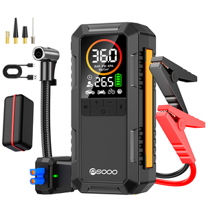 8000a 25mm 듀얼 실린더 에어 컴프레서 150psi 스마트 자동차 12v 배터리 부스터 10000mah 타이어 공기 주입 펌프 보조 배터리 점프 스타터 - Product Image 1