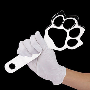 Juguete Metálico con Forma de Pata de Gato para Azotes - Paleta de Disciplina <span class=keywords><strong>y</strong></span> Castigo BDSM de Acero Inoxidable 304 - Product Image 4