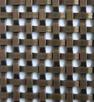 Panneau en maille d'acier inoxydable tissé 3D plat, design moderne, anti-ternissement, robuste, écran décoratif en métal, séparateurs de pièce modernes