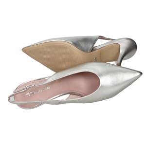 รองเท้าส้นสูงแบบสวม Tamaris Donna สีเงิน ส้นสูง 9 ซม. ไซส์ 36 - Product Image 6