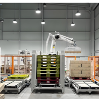 Robot palettiseur OEM personnalisé avec moteur PLC pour lignes d'emballage industrielles