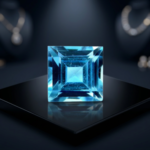 Alta calidad 4mm corte cuadrado Natural cielo azul Topacio facetado piedra preciosa suelta venta al por mayor precio de fábrica IGI certificado-atractivo PCS - Product Image 2