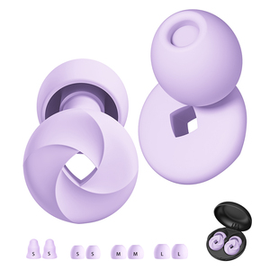 Tapones de Espuma para los Oídos Patentados, 4 Tamaños, Insonorizantes, Cancelación de Ruido, Reutilizables, Tapones de Silicona Antiruido para Dormir - Product Image 2