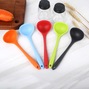 Nuovo arrivo <span class=keywords><strong>Silicone</strong></span> resistente al calore multifunzionale cucchiaio da cucina per zuppa di riso utensili da cucina stoviglie - Product Image 5