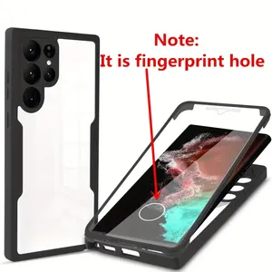 Coques de Téléphone Transparents Intégrales 360 Avant Arrière pour <span class=keywords><strong>Samsung</strong></span> Galaxy S25 FE S25 Edge S24 S23 <span class=keywords><strong>S22</strong></span> <span class=keywords><strong>Ultra</strong></span> Plus A07 A17 M36 - Product Image 2