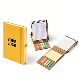 Customizable Logo Print Notebooks for Promotion Business Gift Pu <b>Leather</b> Hard Cover Note Books A6 School Notebook Wholesale - Product Image 1