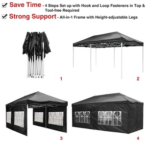 3x6 10x20 ngoài trời gazebo quảng cáo thương mại gấp <span class=keywords><strong>Pop</strong></span> <span class=keywords><strong>Up</strong></span> tán thương mại hiển thị lều với bức tường bên - Product Image 3