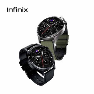 นาฬิกาอัจฉริยะ Infinix ขนาด 41-43 มม. หน้าจอ AMOLED ระบบสัมผัส GPS ติดตามการออกกำลังกาย สำหรับทุกเพศ ตัวเรือนสแตนเลส สายซิลิโคน - Product Image 1