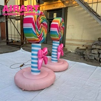 Ballon sucette gonflable de 3 mètres pour événements de mariage, modèle publicitaire pour décorations d'anniversaire