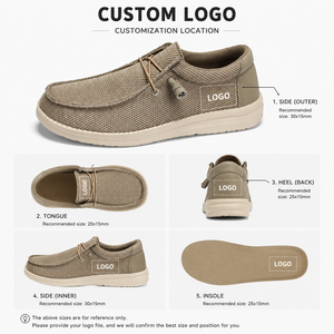 Mocassins Homme Décontractés Grande Taille Personnalisables avec Logo – <span class=keywords><strong>Chaussures</strong></span> de Marche Légères et Tendance pour l'Été – Vente en Gros Direct Usine - Product Image 2