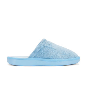 Personalizzato inverno peluche <span class=keywords><strong>in</strong></span> velluto di corallo con Logo <span class=keywords><strong>blu</strong></span> trapuntato Memory Foam calde pantofole <span class=keywords><strong>da</strong></span> <span class=keywords><strong>casa</strong></span> per le donne - Product Image 1