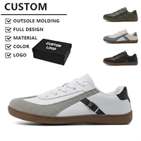 Chaussures de marche décontractées pour hommes à largeur accrue, baskets à lacets en PU, semelle en caoutchouc antidérapante, confortables pour le quotidien, chaussures basses