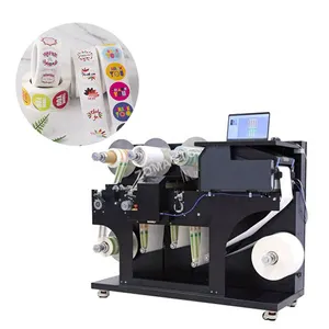 High Safety Office Inkjet Printer Label Product Roll To Roll Automatic Label Die Cutting And Printing All In One Machine