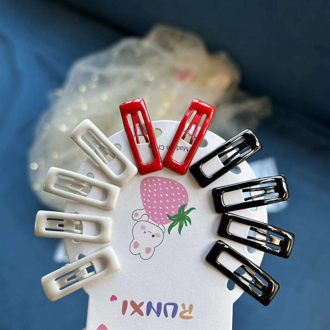 3cm rectangulaire noir blanc rouge