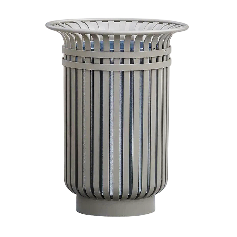 Customized Dust Management Large Container Metal Recycle Park Waste Can Steel Outdoor Trash Bin