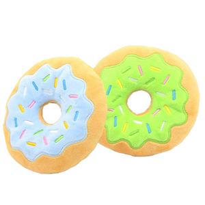 Niedliches, Umweltfreundliches Baumwoll-Hundespielzeug, Robustes Quietschendes Donut-Haustier-Kauspielzeug zum Spielen, Kommt im PP-Beutel - Product Image 4
