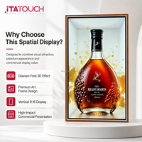 Pantalla ITATOUCH 3D sin Gafas para Arte Espacial, Marco de Visualización de 32 y 55 Pulgadas, Pantalla Vertical Comercial para Publicidad en Tiendas Minoristas