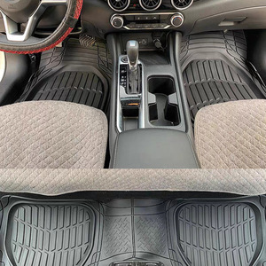 Pièces et accessoires de véhicules gadgets de <span class=keywords><strong>voiture</strong></span> accessoires d'intérieur tapis de <span class=keywords><strong>voiture</strong></span> en PVC noir set universel 3 PCS - Product Image 4