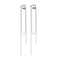 Pendientes de Plata de Ley 925 con Borlas Micro de Diseño Exclusivo para Mujer, Marca Icebela Fashion Jewelry