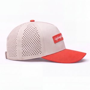 Gorra de 5 Paneles con Parche de Vinilo Tejido con Logotipo Personalizado al por Mayor, Gorra Impermeable de Alto Rendimiento, Fabricante de Gorras - Product Image 6