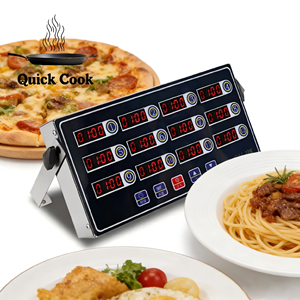 Minuteur <span class=keywords><strong>de</strong></span> cuisine multifonctionnel 8 canaux à usage commercial, avec rappel numérique pour plusieurs événements, idéal pour la cuisson et les magasins alimentaires - Product Image 4