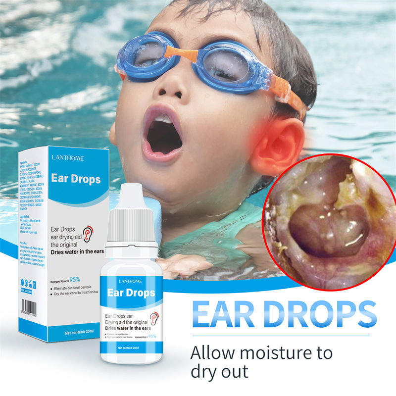 OEM Private Label Ear Drops 20ml Adult Children Ears Cleaning Drying  Tinnitus Eliminating Ear Wax Softener Liquid for Swimming