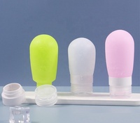 Botol Sampo Travel Squeeze Silikon Portabel Kustom Grosir Set 38Ml 60Ml 80Ml