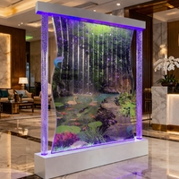Panneau mural à bulles d'eau découpé au laser en acrylique avec éclairage LED, étanche, pour décoration murale intérieure – Vente chaude