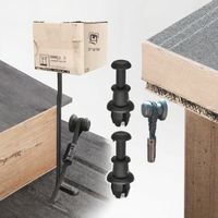 Attaches de suspension en plastique pour séparateur de bagages automobile, clips de fixation pour étagère à colis