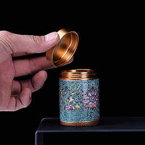 Boîte de rangement en céramique pour thé, petite boîte à thé, boîte à thé en céramique, bocal avec couvercle, boîte de rangement pour la cuisine, boîte à sucre, boîte à thé - Product Image 3