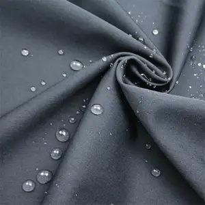 Polyester Pongee Waterproof Fabric Waterproof Stretch TPU Bonded Windbreaker Softshell Polyester Fabric