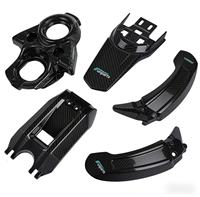 Kit de Cubiertas de Guardabarros KYZ para Sur-Ron Light Bee LBX X S Ultra Bee, Fibra de Carbono, Repuestos para Motocicleta Eléctrica Todoterreno