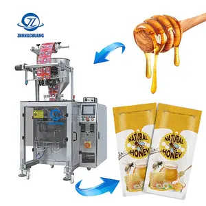 Industrielle kleine automatische Hochgeschwindigkeits-Sojaöl-Marmelade Honig-Chili-Paste Sachet-Verpackung Catchup Tomatensauce-Füll maschine