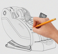 Nouveau modèle pas cher carte de crédit entreprise pièce de monnaie exploité commercial 3D zéro gravité vente chaise de massage avec système de paiement
