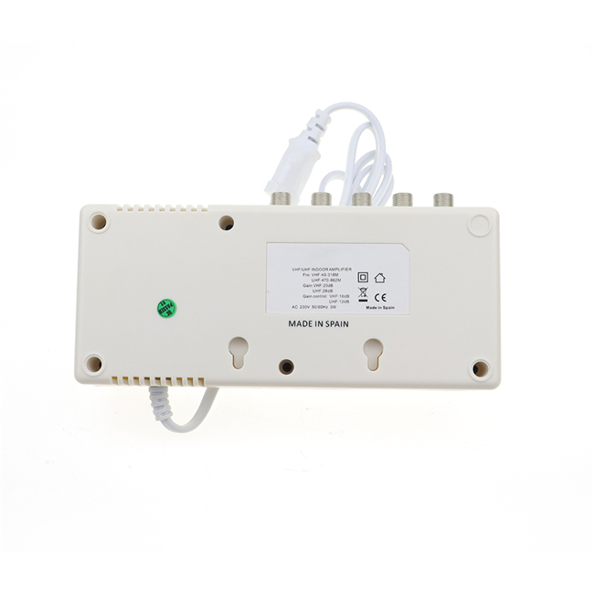 Free sample full Band Coverage antenna tv professional HD digital cable tv 1 in 4 out 28 dB domestic amplifier