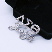 Bas prix en gros Delta Sigma Theta Jack et Jill symbole Design Celar Bling incrusté grec DST JJOA bijoux fantaisie broche broche