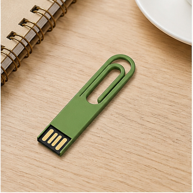 Mini Paperclip USB Flash Drive 8GB 16GB 32GB 64GB Capless Custom Logo