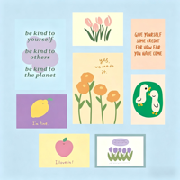 Ensemble de cartes postales esthétiques à motifs floraux, cartes postales minimalistes à motifs botaniques pour décoration murale et scrapbooking